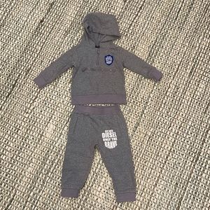 Toddler Boys Diesel hoodie & pants set, 18 months